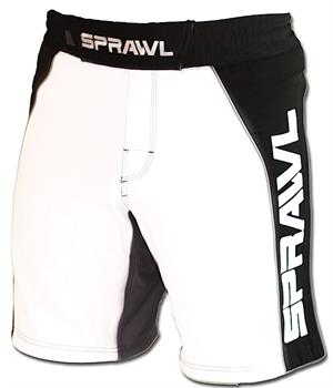 Fusion II Stretch Series White/Black Shorts